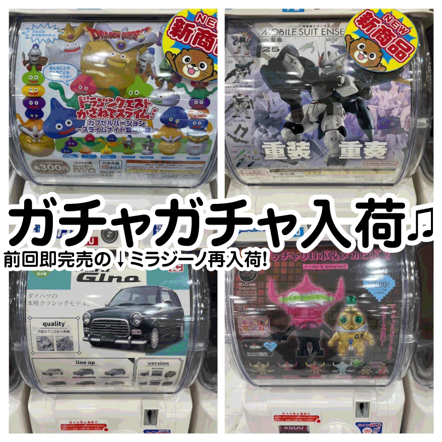 ☆ガチャガチャ 入荷✨🎯【前回即完売になった「1/64 Mira Gino