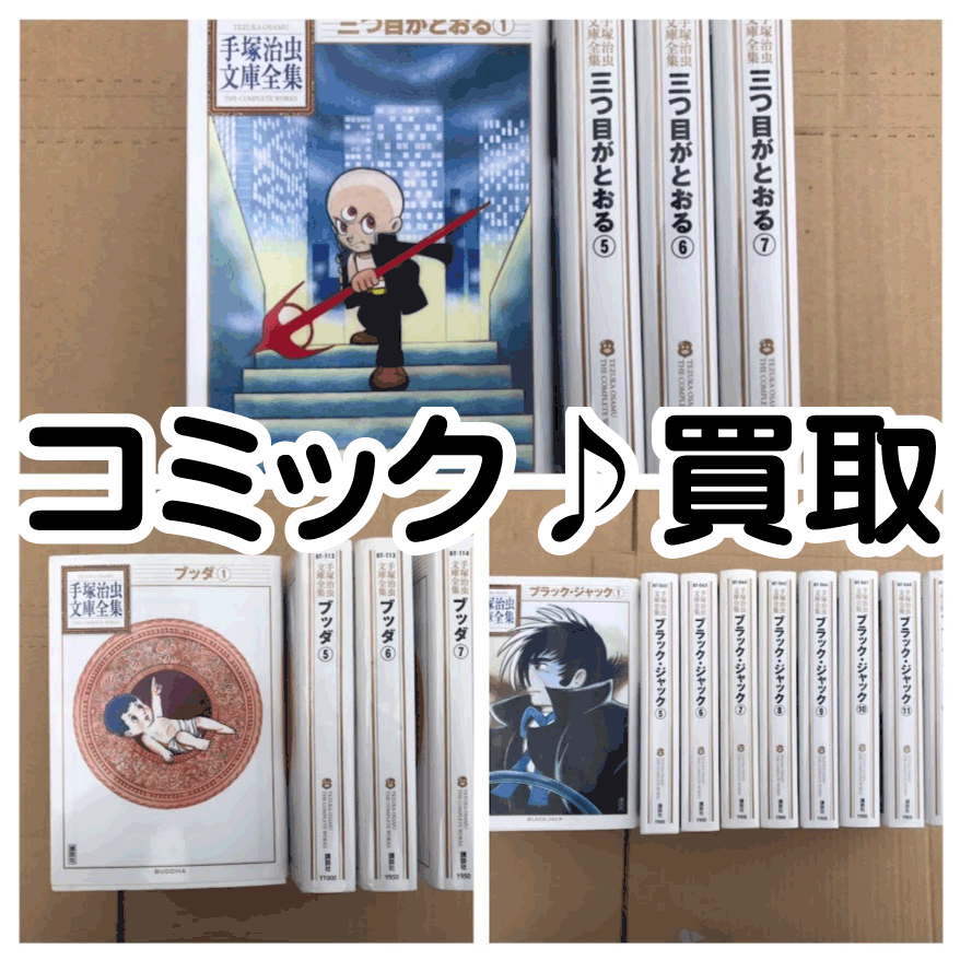 ☆コミック 買取✨📚手塚治虫文庫全集 【三つ目がとおる】【ブッダ