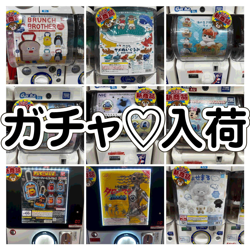 ☆ガチャガチャ 入荷✨🎯【週の半ばでも、大☆量☆入☆荷】#岡山